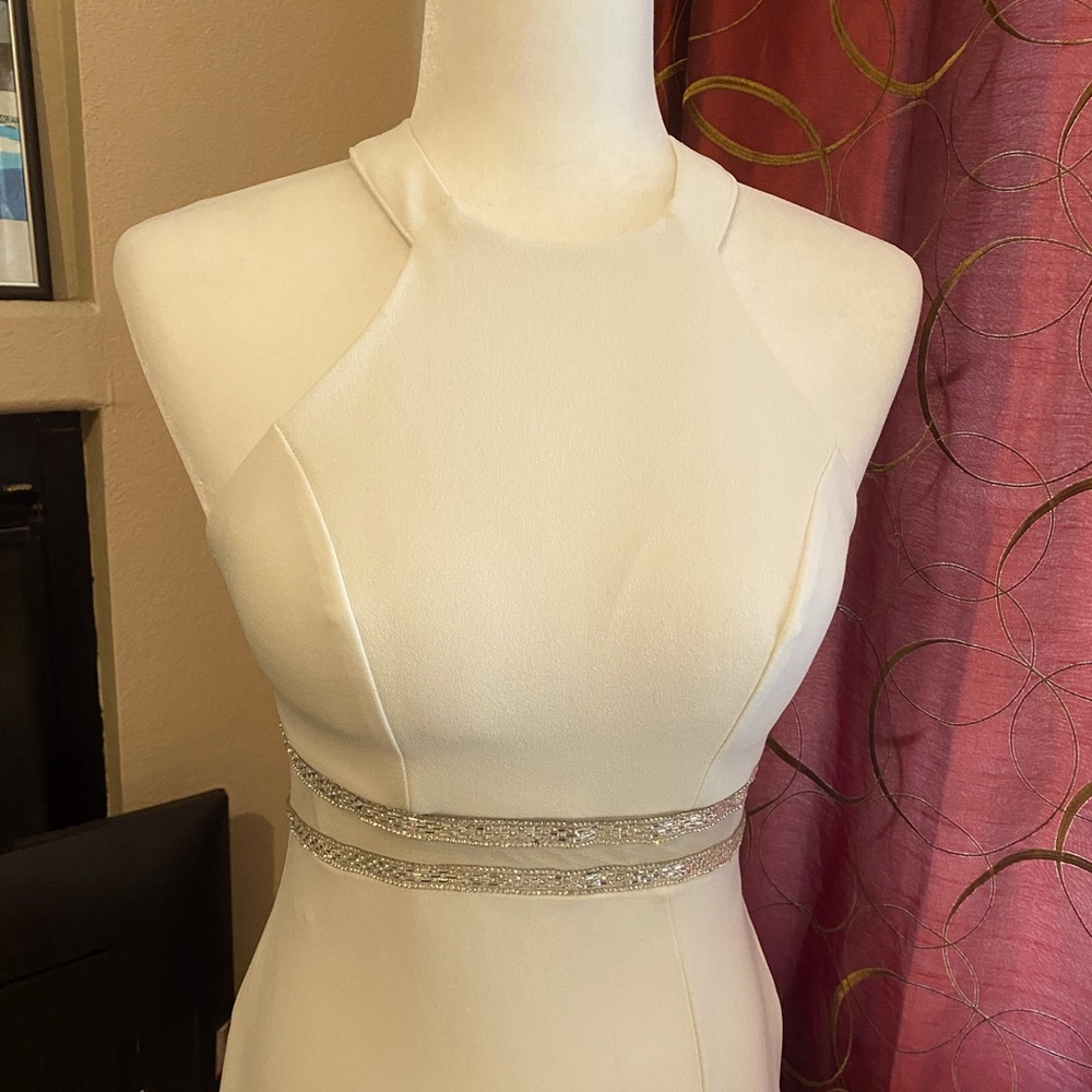 Junior white dress
